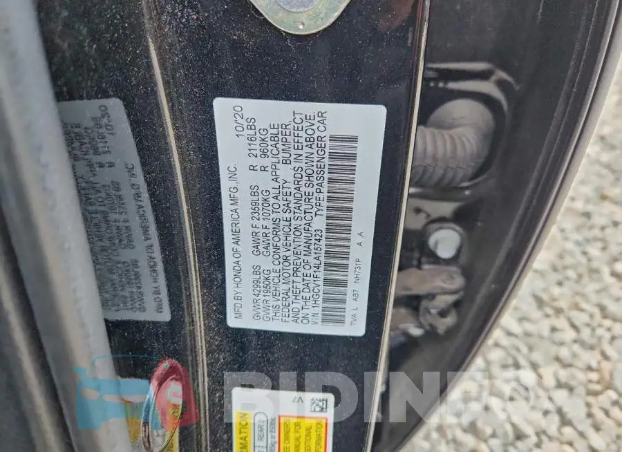 1HGCV1F14LA157423 Photo# 12