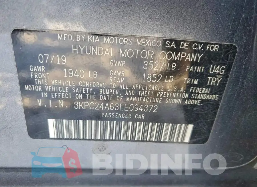 3KPC24A63LE094372 Photo# 12