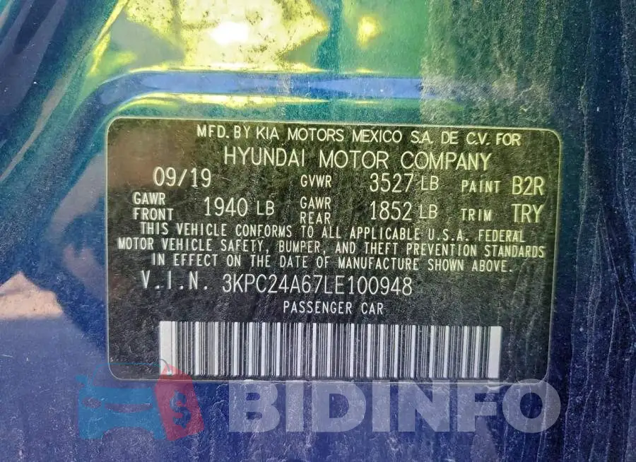 3KPC24A67LE100948 Photo# 13