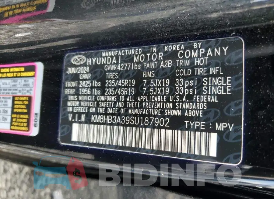 KM8HB3A39SU187902 Photo# 13
