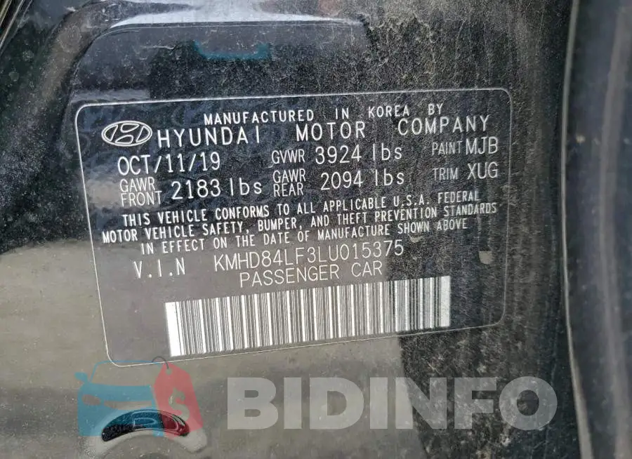 KMHD84LF3LU015375 Photo# 13