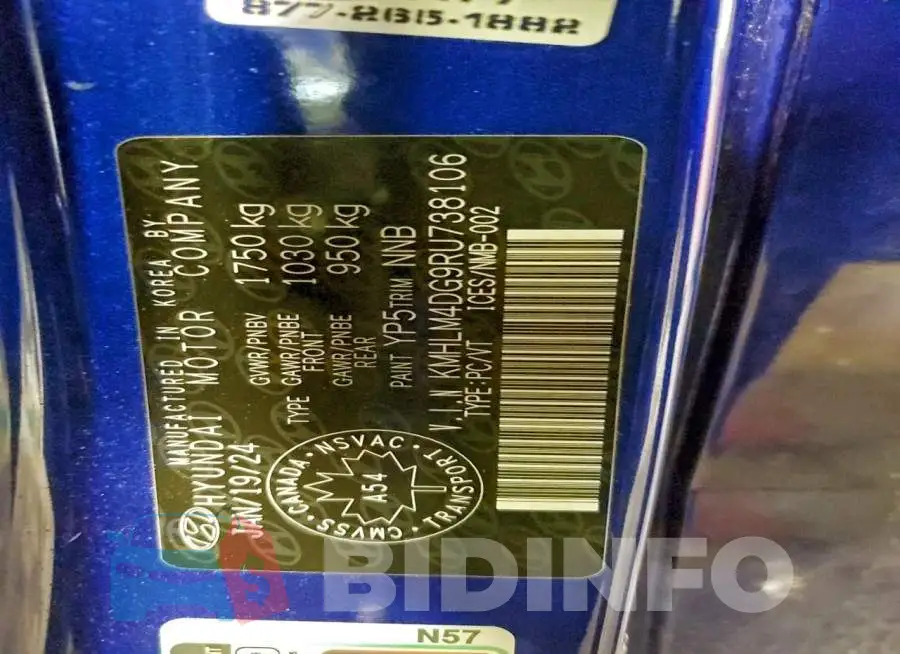KMHLM4DG9RU738106 Photo# 12