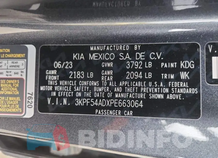 3KPF54ADXPE663064 Photo# 12