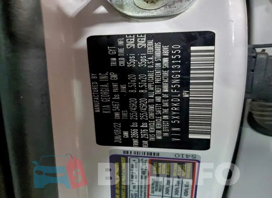 5XYRKDLF5NG131550 Photo# 14
