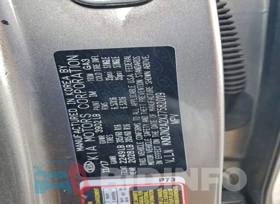 KNDJN2A2XJ7582019 Photo# 12