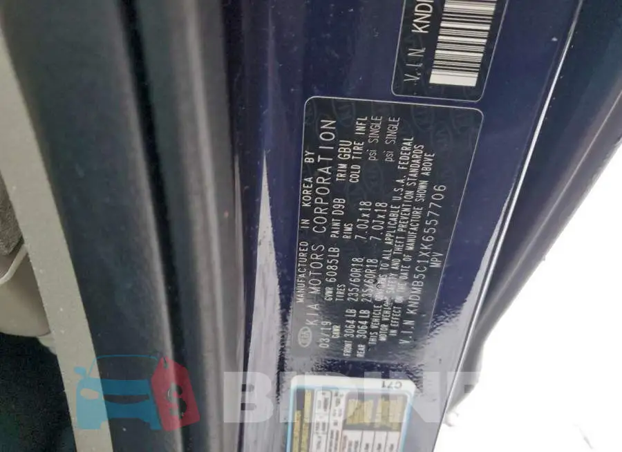KNDMB5C1XK6557706 Photo# 13