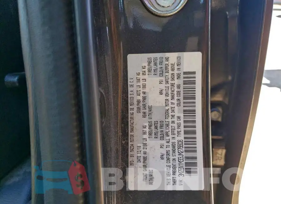 3MZBN1M33JM276608 Photo# 12