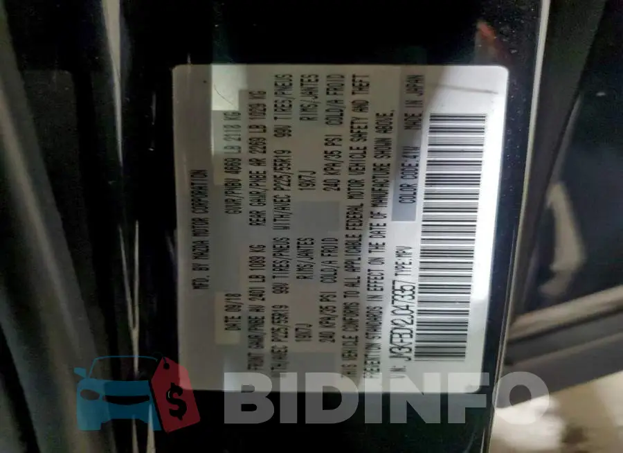 JM3KFBDM2J0473357 Photo# 12