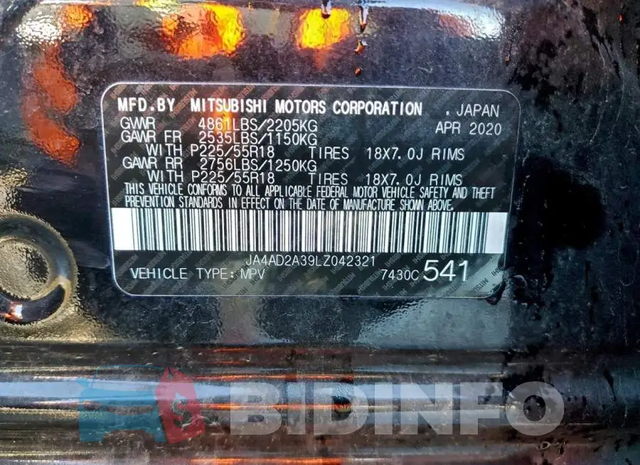 JA4AD2A39LZ042321 Photo# 13