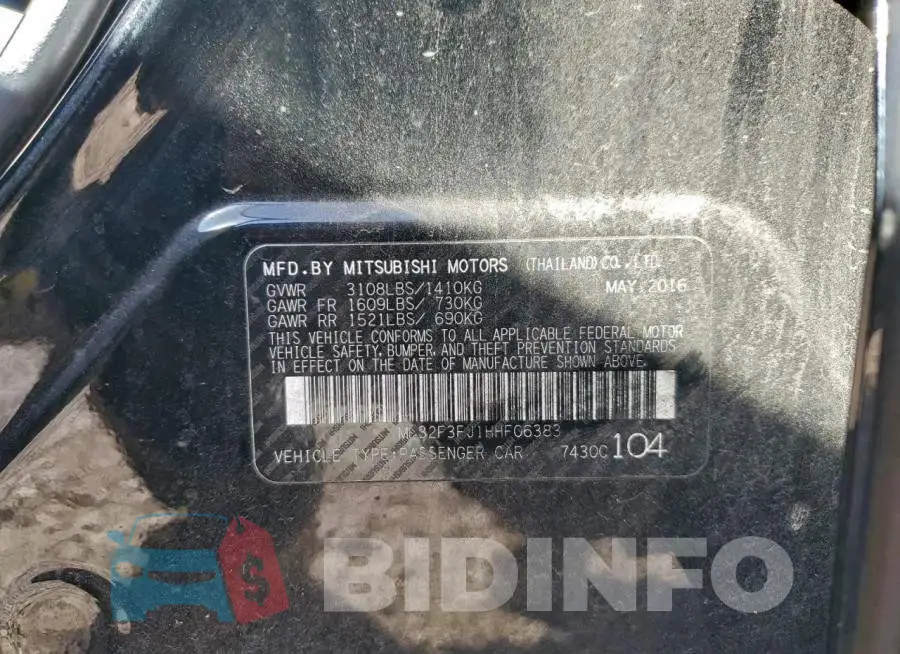 ML32F3FJ1HHF06383 Photo# 12