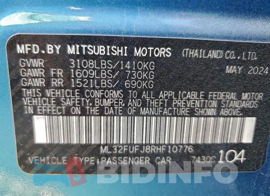 ML32FUFJ8RHF10776 Photo# 14