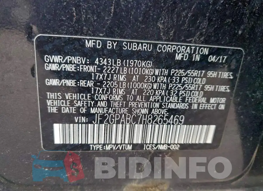 JF2GPABC7H8265469 Photo# 12
