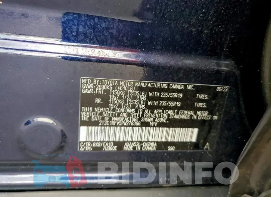 2T3C1RFV5PW278366 Photo# 13