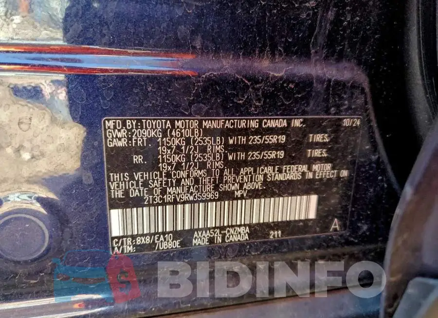 2T3C1RFV9RW359969 Photo# 13