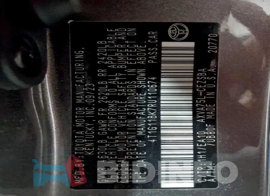 4T1G11BK7RU110674 Photo# 12