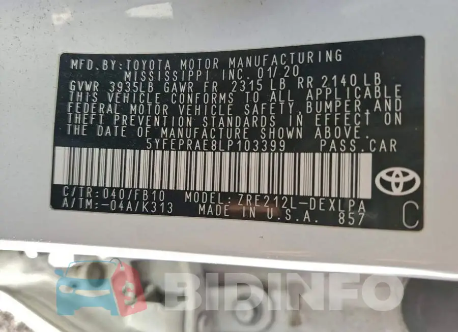 5YFEPRAE8LP103399 Photo# 13
