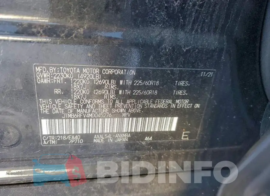JTMB6RFV4MD045276 Photo# 13