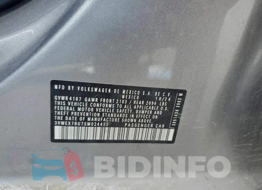 3VWEX7BU7SM024433 Photo# 13