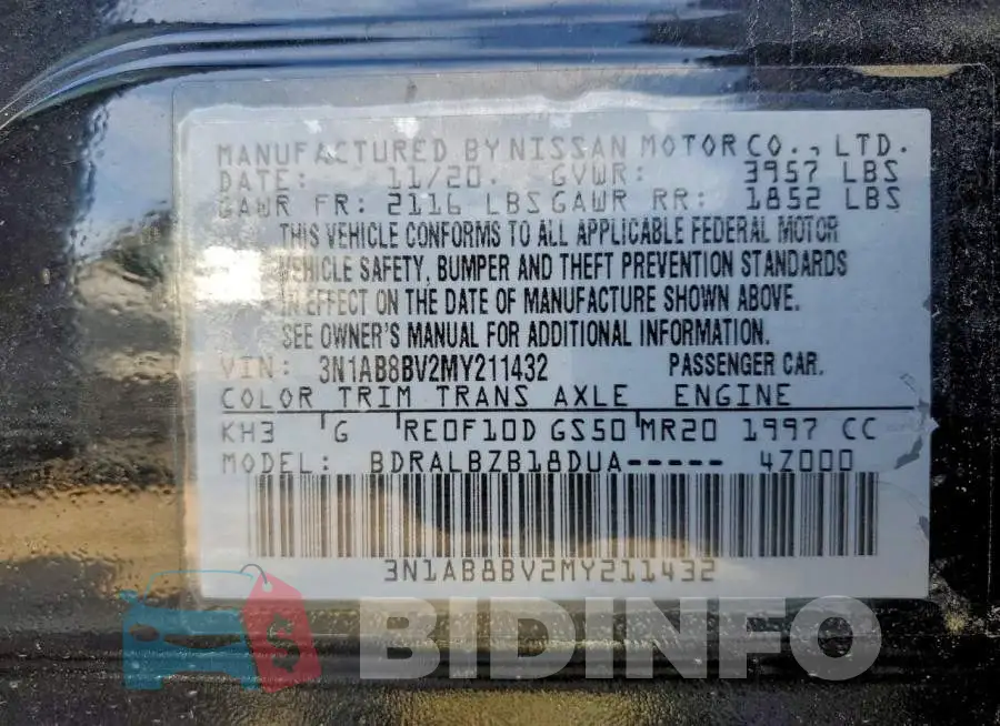 3N1AB8BV2MY211432 Photo# 12