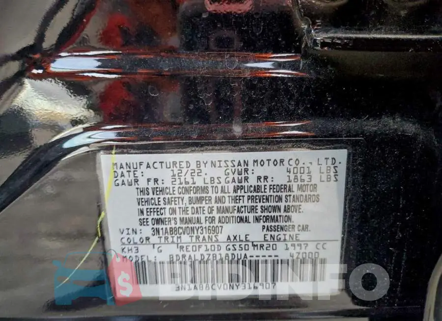 3N1AB8CV0NY316907 Photo# 12