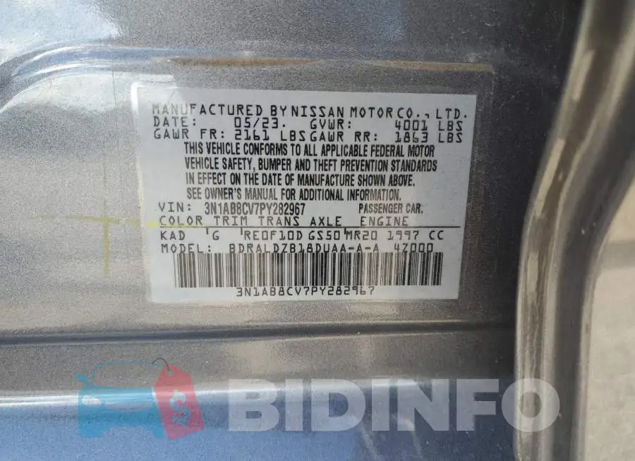 3N1AB8CV7PY282967 Photo# 12