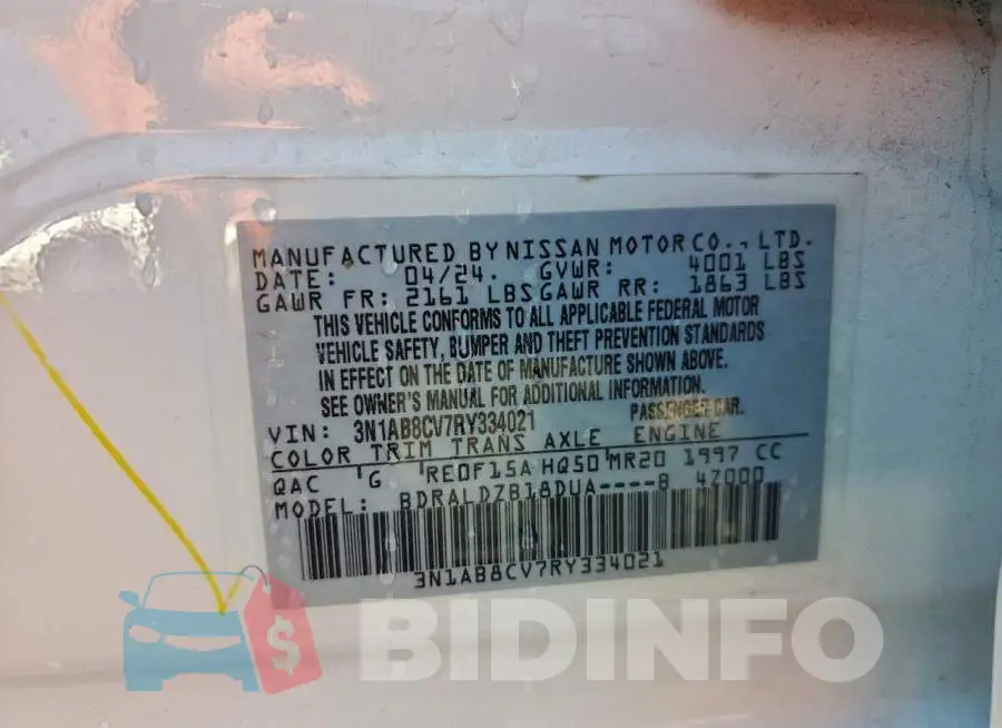 3N1AB8CV7RY334021 Photo# 12