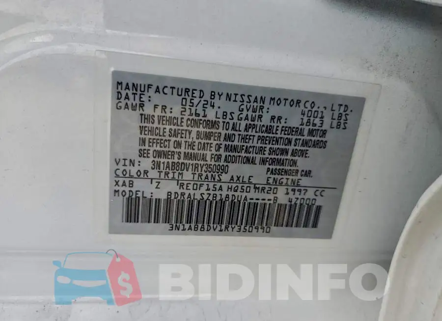 3N1AB8DV1RY350990 Photo# 12