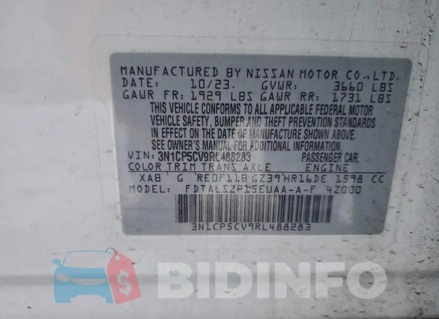 3N1CP5CV9RL488283 Photo# 13