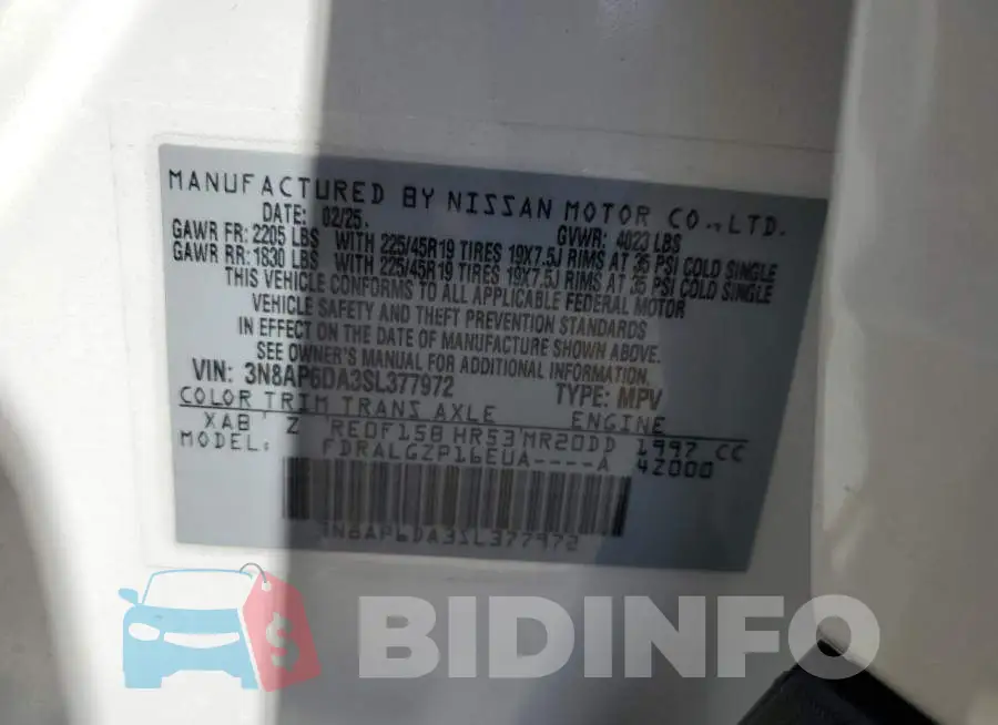 3N8AP6DA3SL377972 Photo# 13