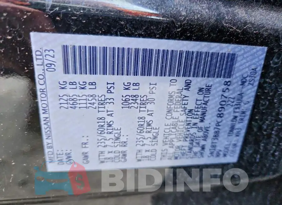 5N1BT3BB7PC890758 Photo# 13