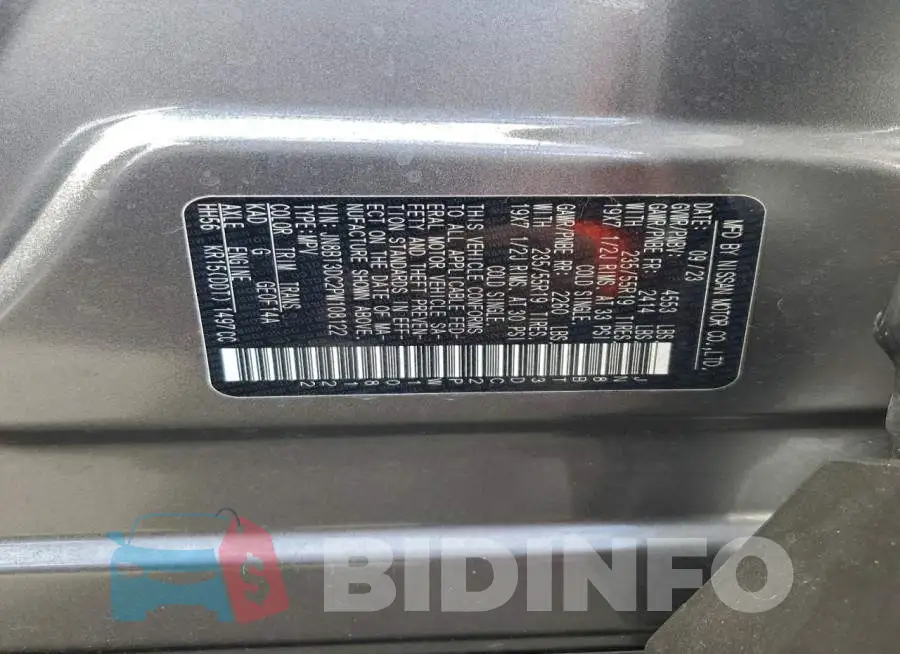JN8BT3DC2PW108122 Photo# 13
