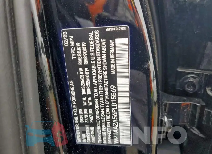 WP1AA2A56PLB15569 Photo# 12