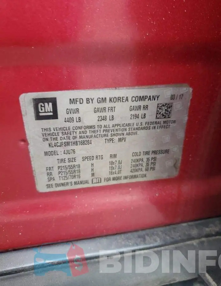 KL4CJFSM1HB168284 Photo# 14