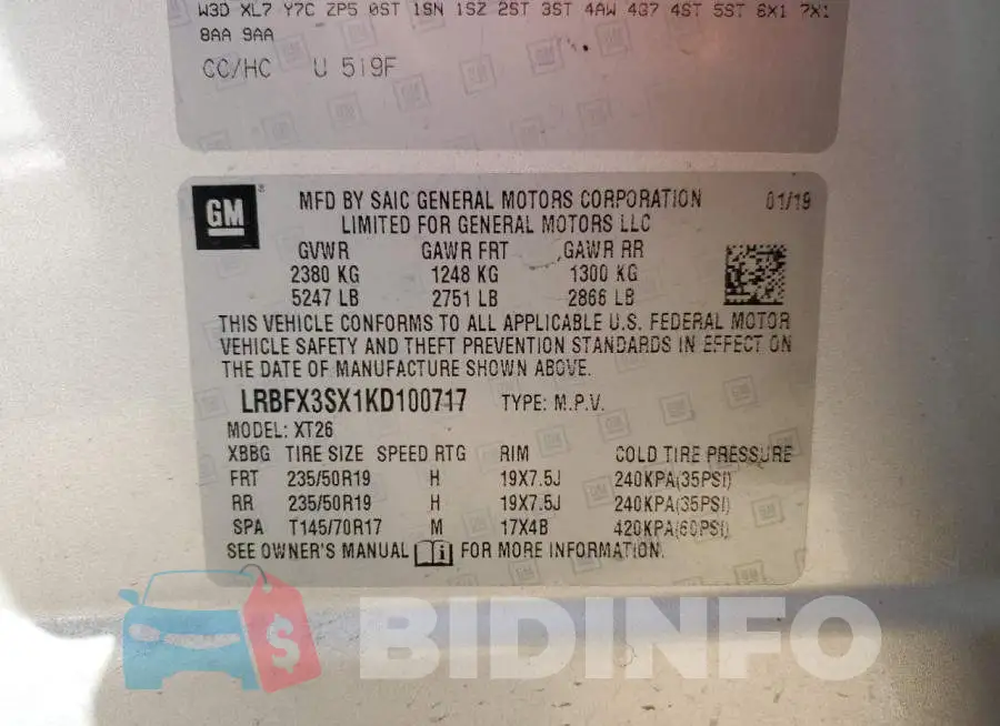 LRBFX3SX1KD100717 Photo# 13