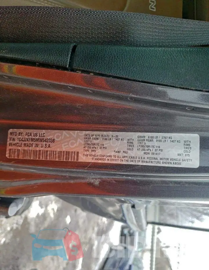 1C4JJXFM5MW542038 Photo# 13