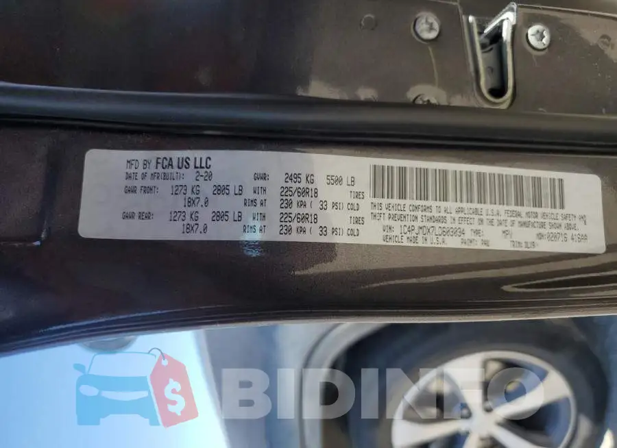 1C4PJMDX7LD603034 Photo# 13