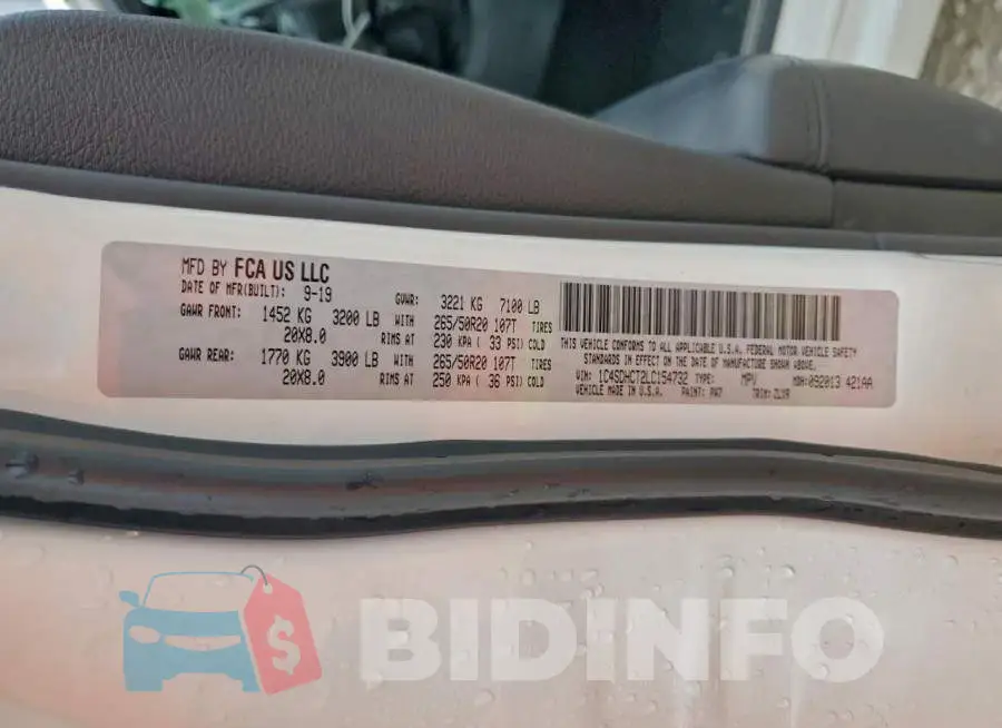 1C4SDHCT2LC154732 Photo# 13