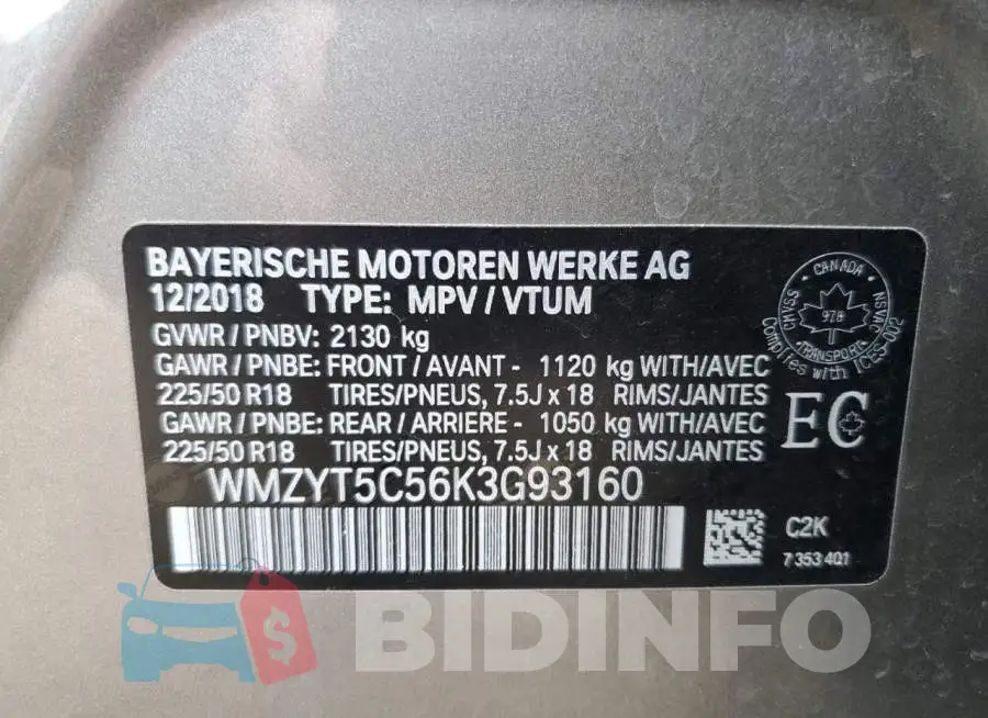 WMZYT5C56K3G93160 Photo# 13