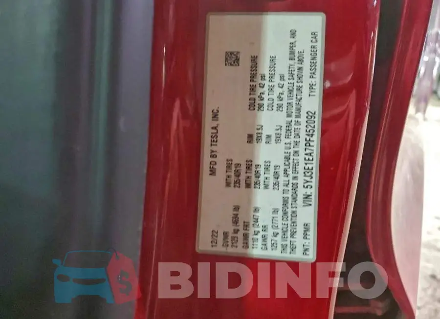 5YJ3E1EA7PF452092 Photo# 12