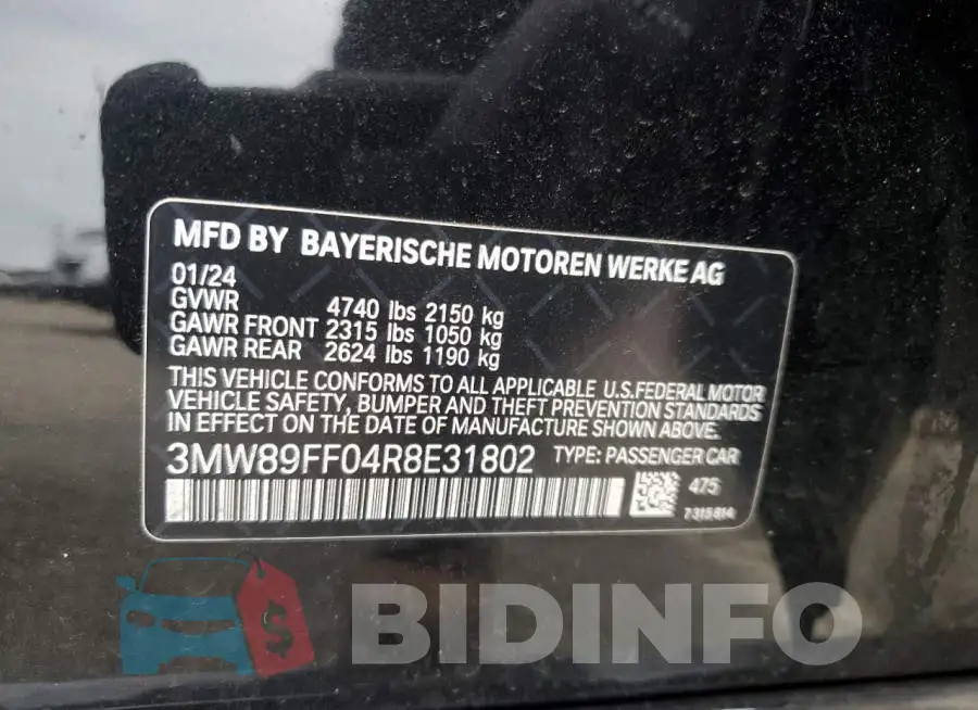 3MW89FF04R8E31802 Photo# 12