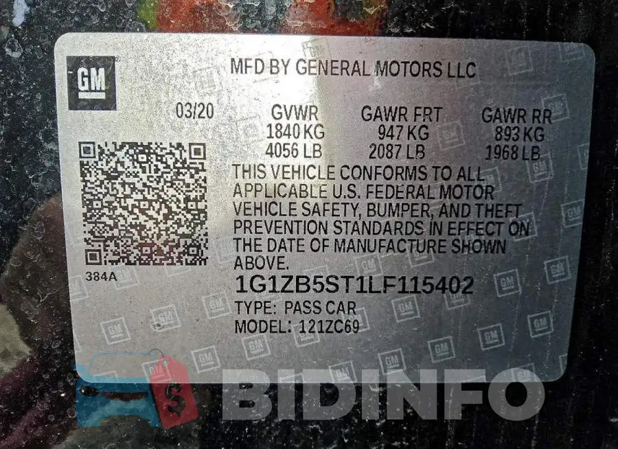 1G1ZB5ST1LF115402 Photo# 11