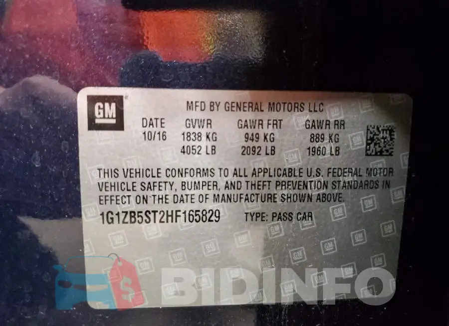 1G1ZB5ST2HF165829 Photo# 12