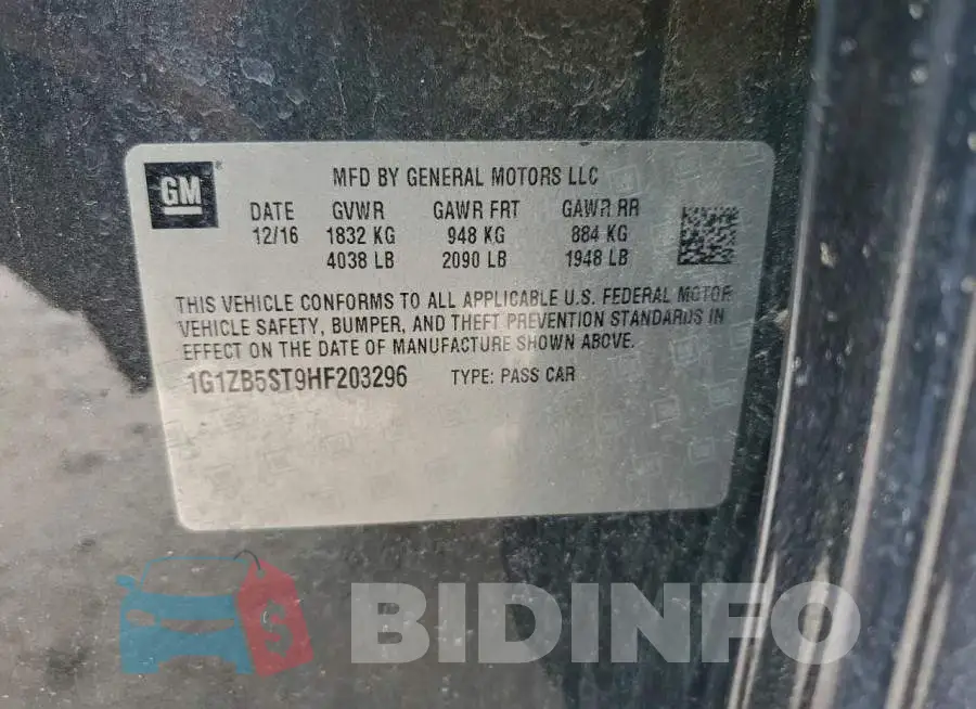 1G1ZB5ST9HF203296 Photo# 12