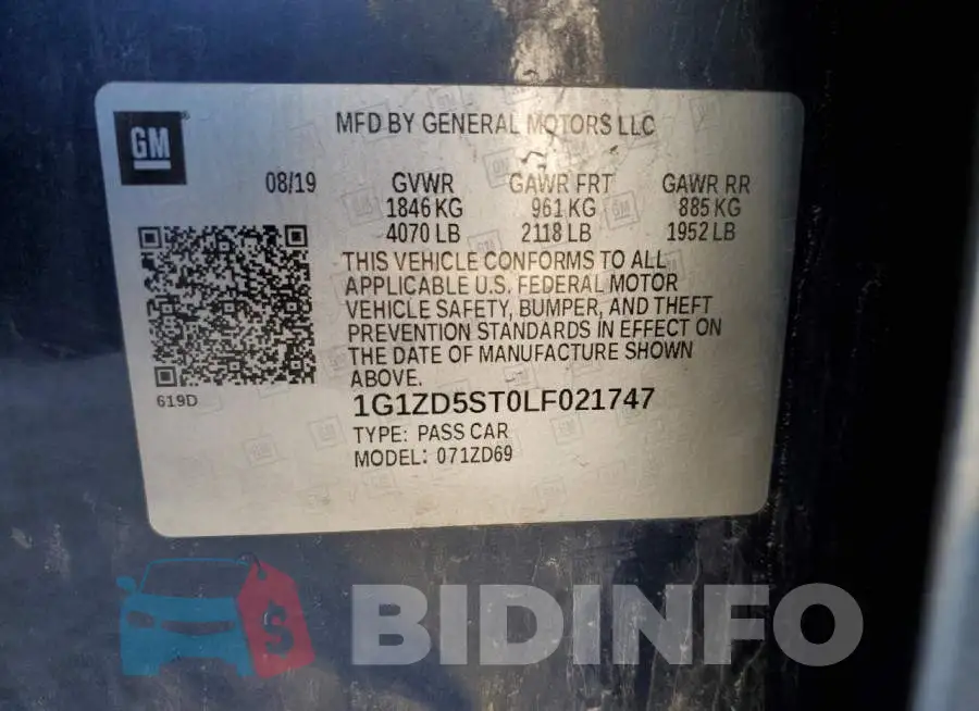 1G1ZD5ST0LF021747 Photo# 12