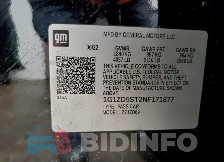 1G1ZD5ST2NF171877 Photo# 12