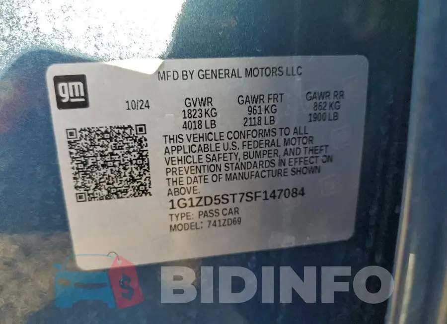 1G1ZD5ST7SF147084 Photo# 12