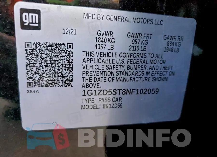 1G1ZD5ST8NF102059 Photo# 12