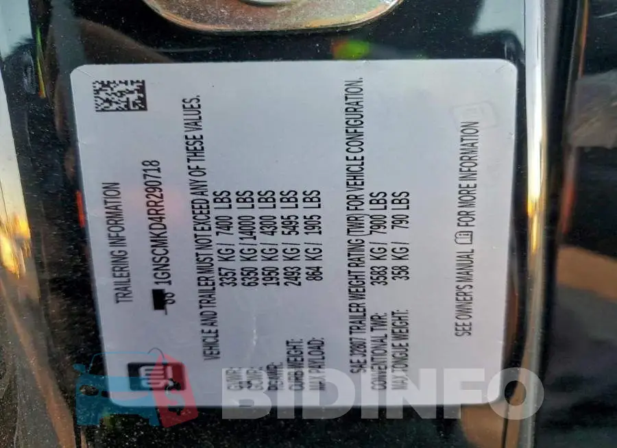 1GNSCMKD4RR290718 Photo# 13