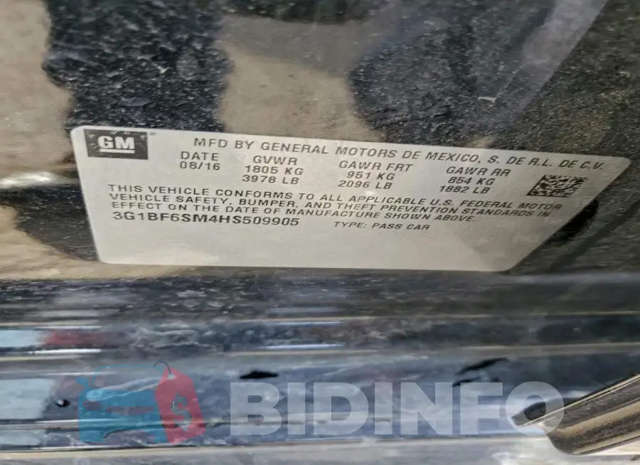3G1BF6SM4HS509905 Photo# 12