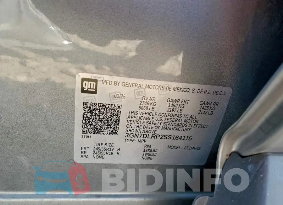 3GN7DLRP2SS164115 Photo# 14